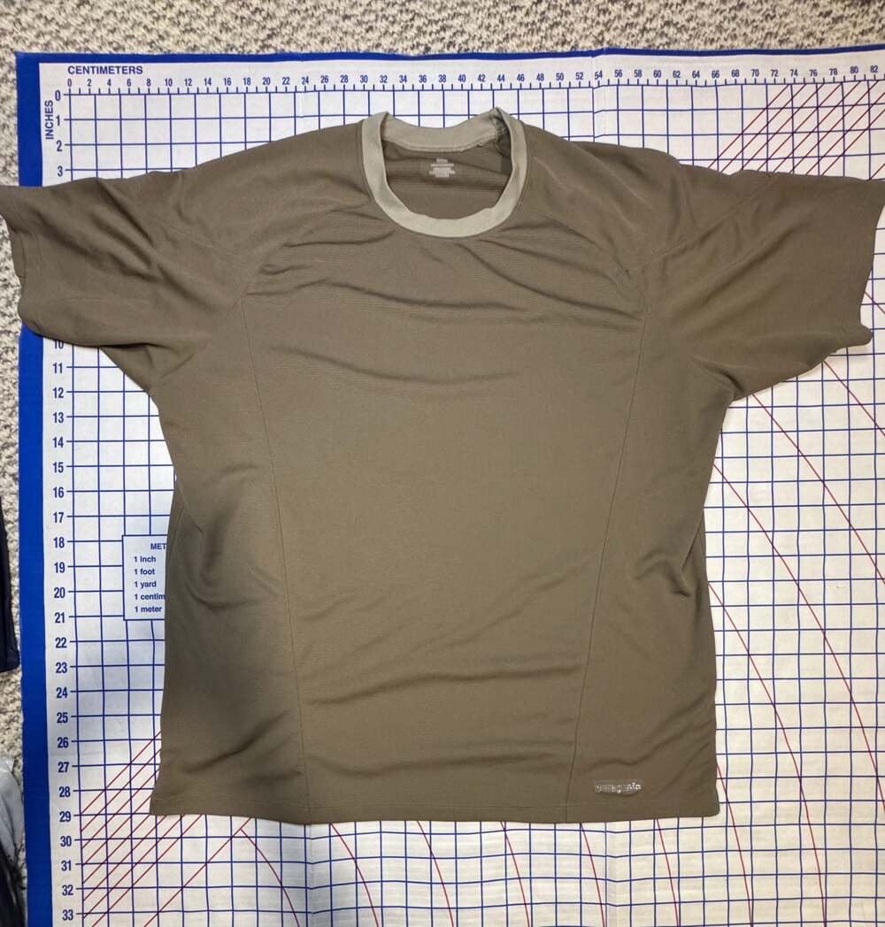 Patagonia Men's Capilene Polyester Tactical Short Sleeve T-Shirt Size L